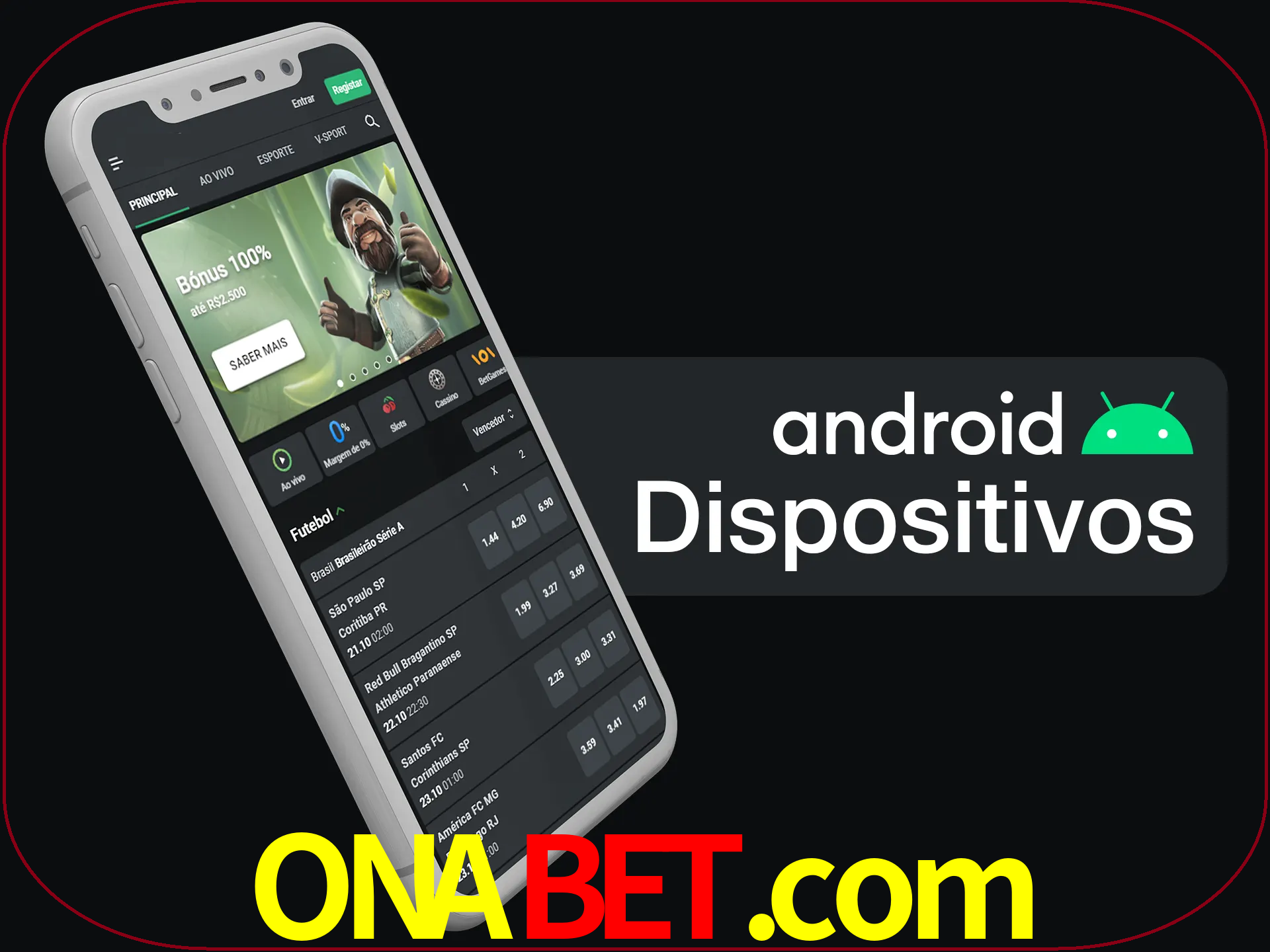 O aplicativo suporta a maioria de todos os dispositivos Android.