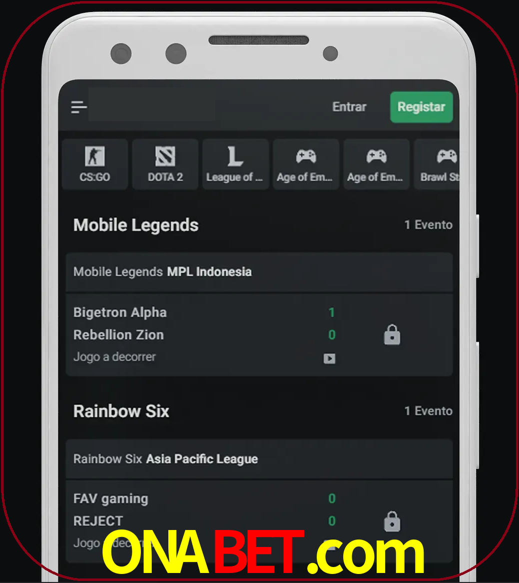Esportes permitem apostar nos maiores torneios.